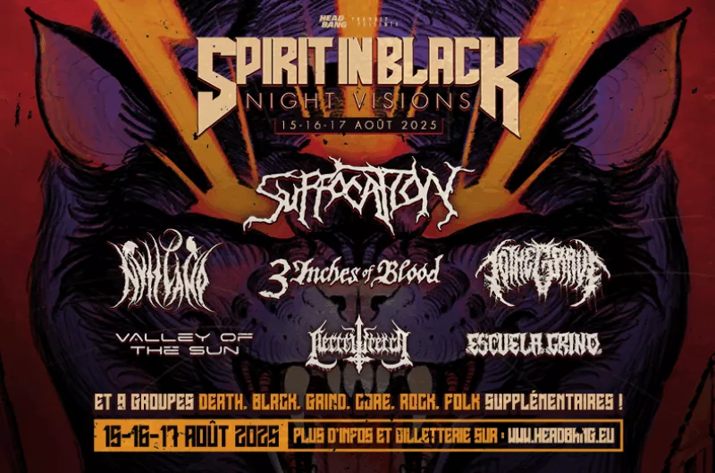 Festival Spirit in Black les 15, 16 et 17 août 2025 en Alsace