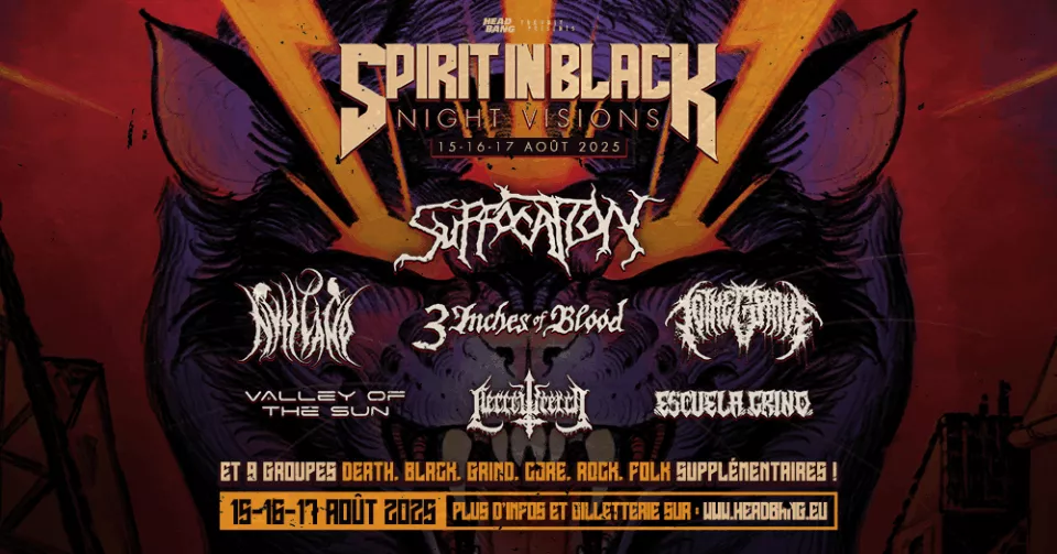 Festival Spirit in Black les 15, 16 et 17 août 2025 en Alsace