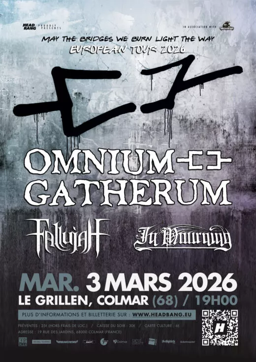 Affiche du concert de Omnium Gatherum le 3 mars 2026 à Colmar