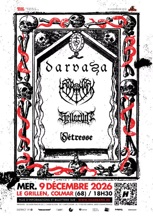 Affiche du concert de Darvaza et invités au Grillen de Colmar le 9 décembre 2026