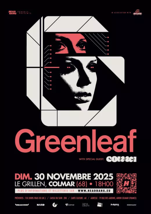 Greenleaf en concert au Grillen de Colmar 30 novembre 2025