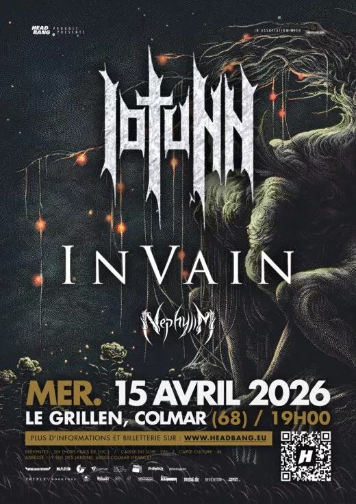 Affiche du concert de IOTUNN au Grillen de Colmar le 15 avril 2026