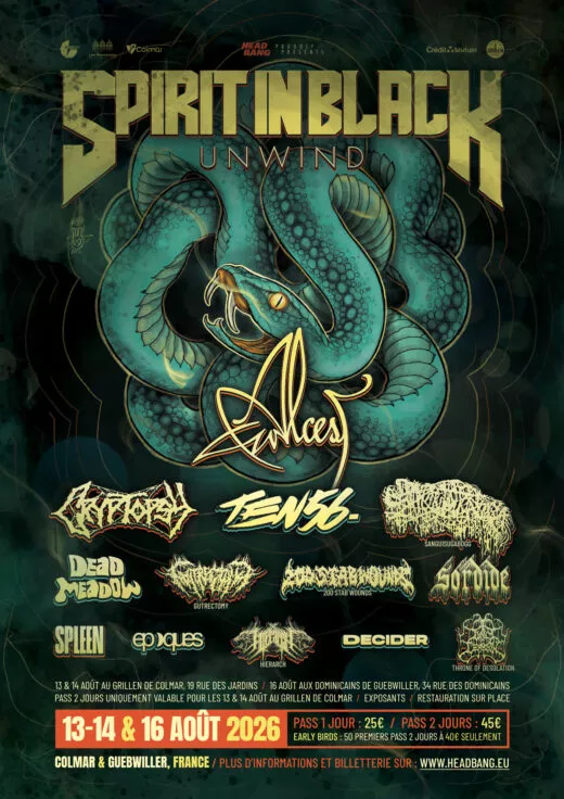 Affiche du festival Spirit in Black 2026