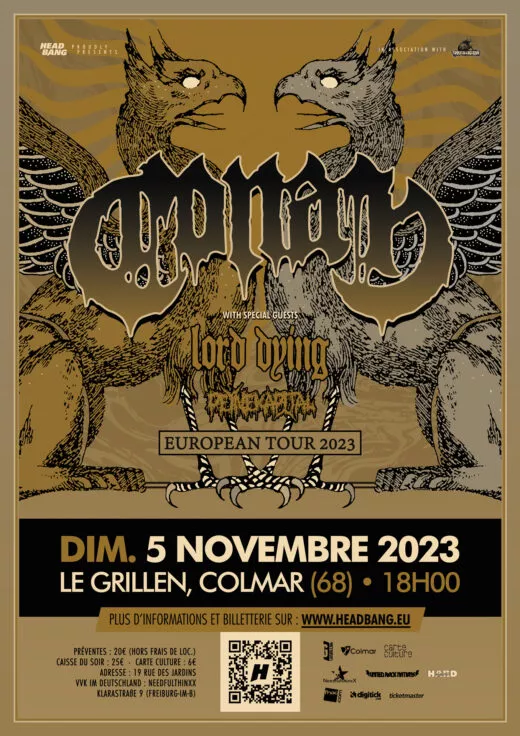 Affiche du concert de Conan à Colmar en 2023